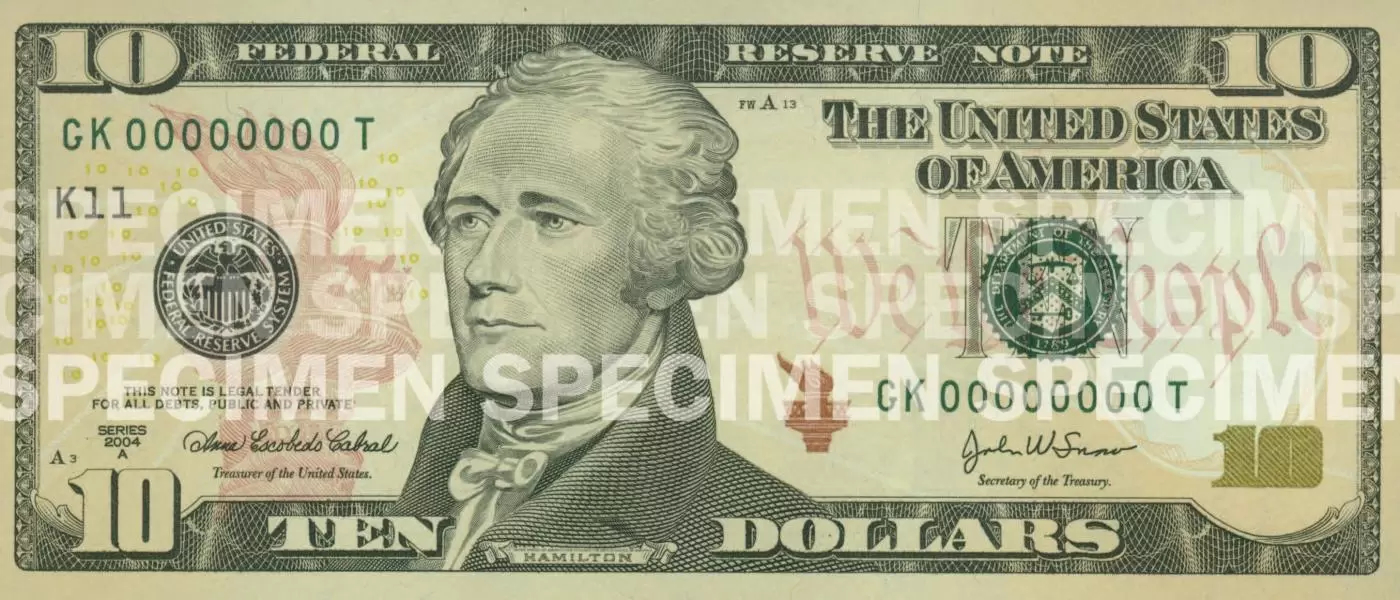 New 10 USD Note