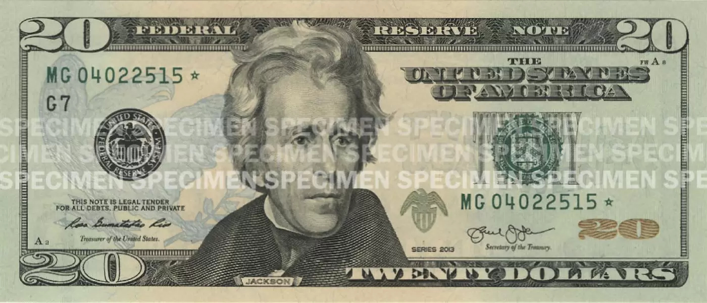 New 20 USD Note