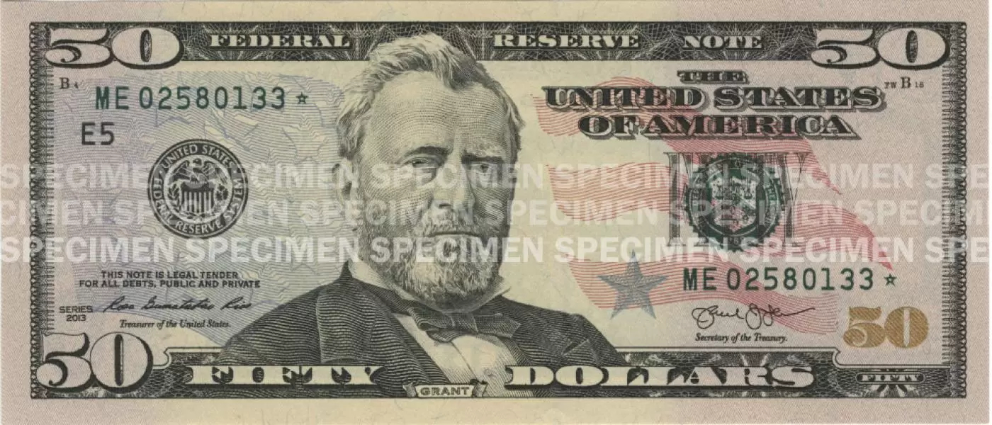 New 50 USD Note