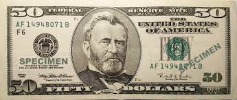 Old 50 USD Note