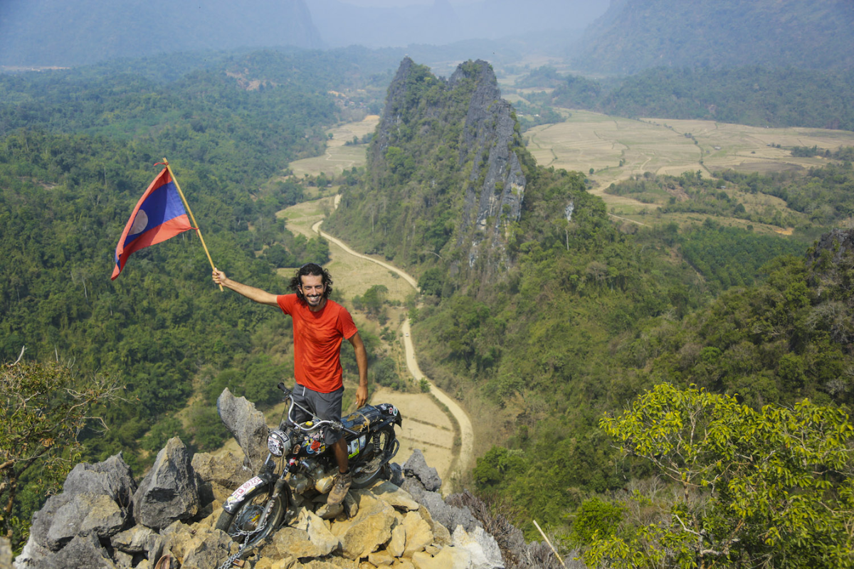 A Tourist from the top of mountain - World Mate Travel