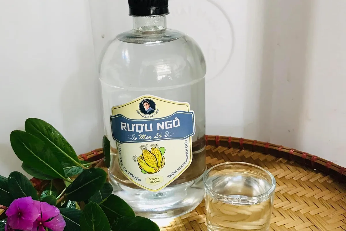 Traditional corn wine served in ceramic jugs, a popular ethnic drink in Ha Giang