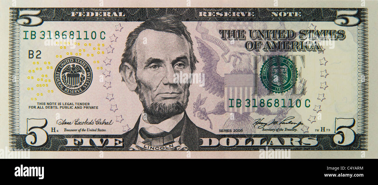 New 5 USD Note