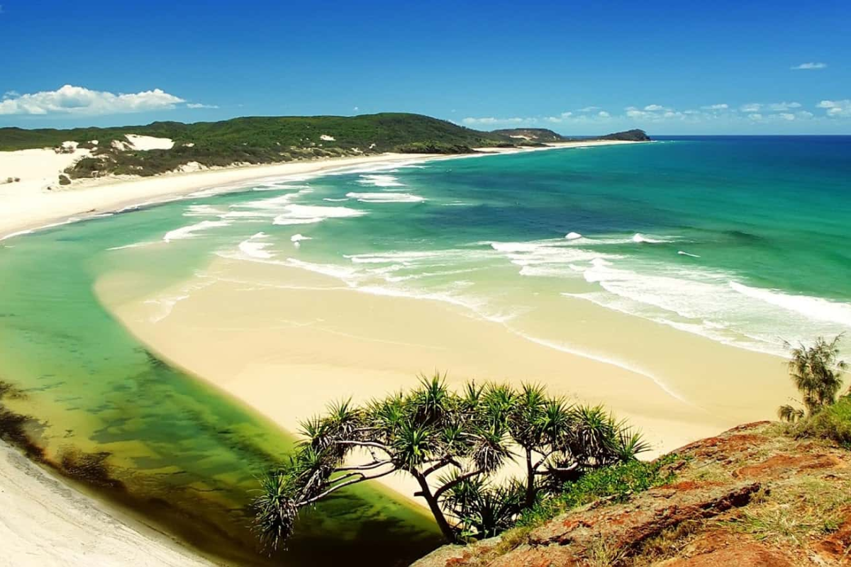 Scenic view of Ganh Dau Cape with ocean and lush greenery