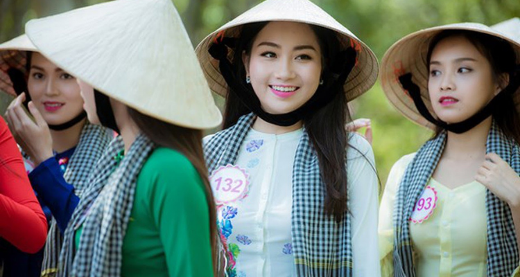 Vietnamese Traditional Women’s Clothing in Mekong Delta
