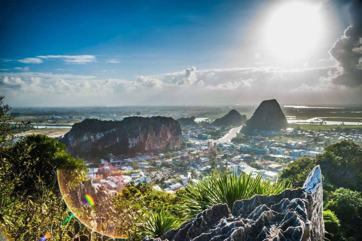 Marble Mountain with pagodas and panoramic views of Da Nang