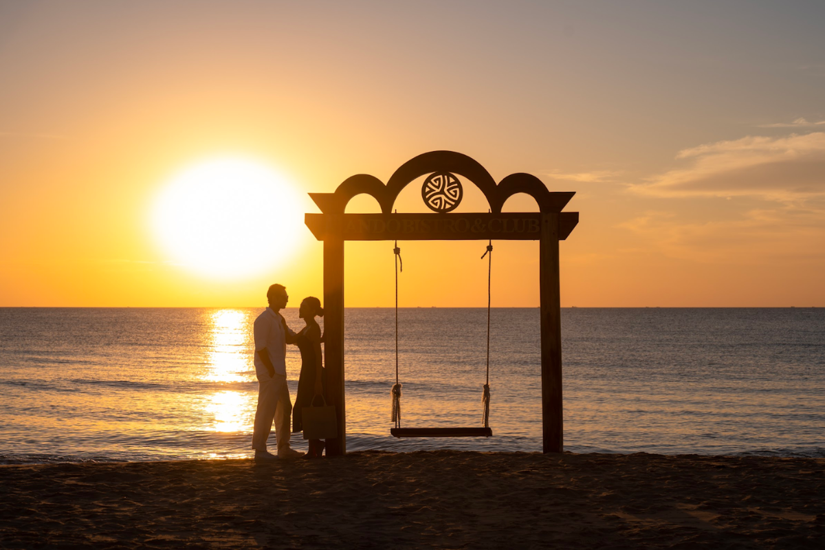A stunning sunset at Long Beach Phu Quoc