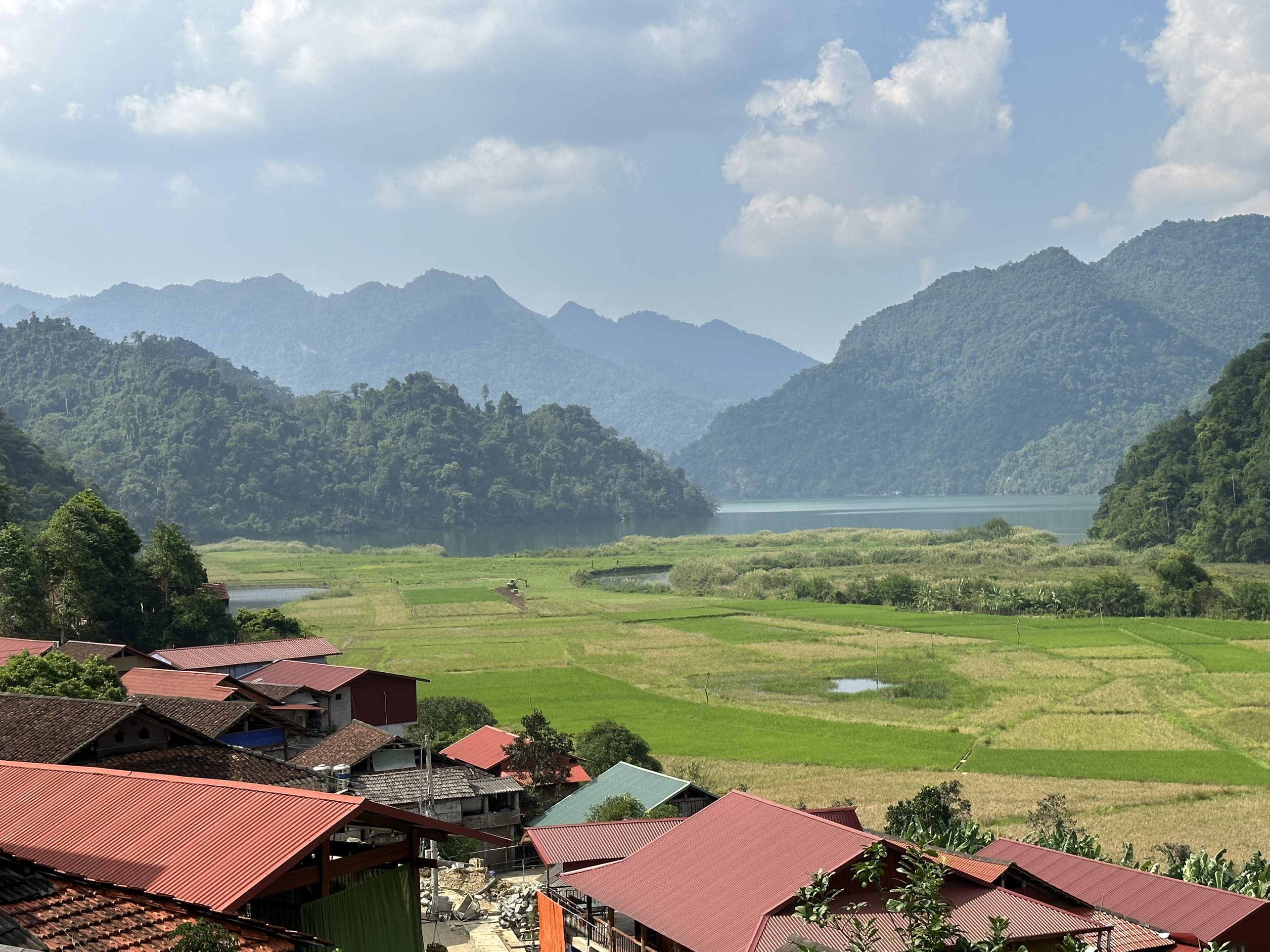 the view from homestay in Pac Ngoi Village - World Mate Travel