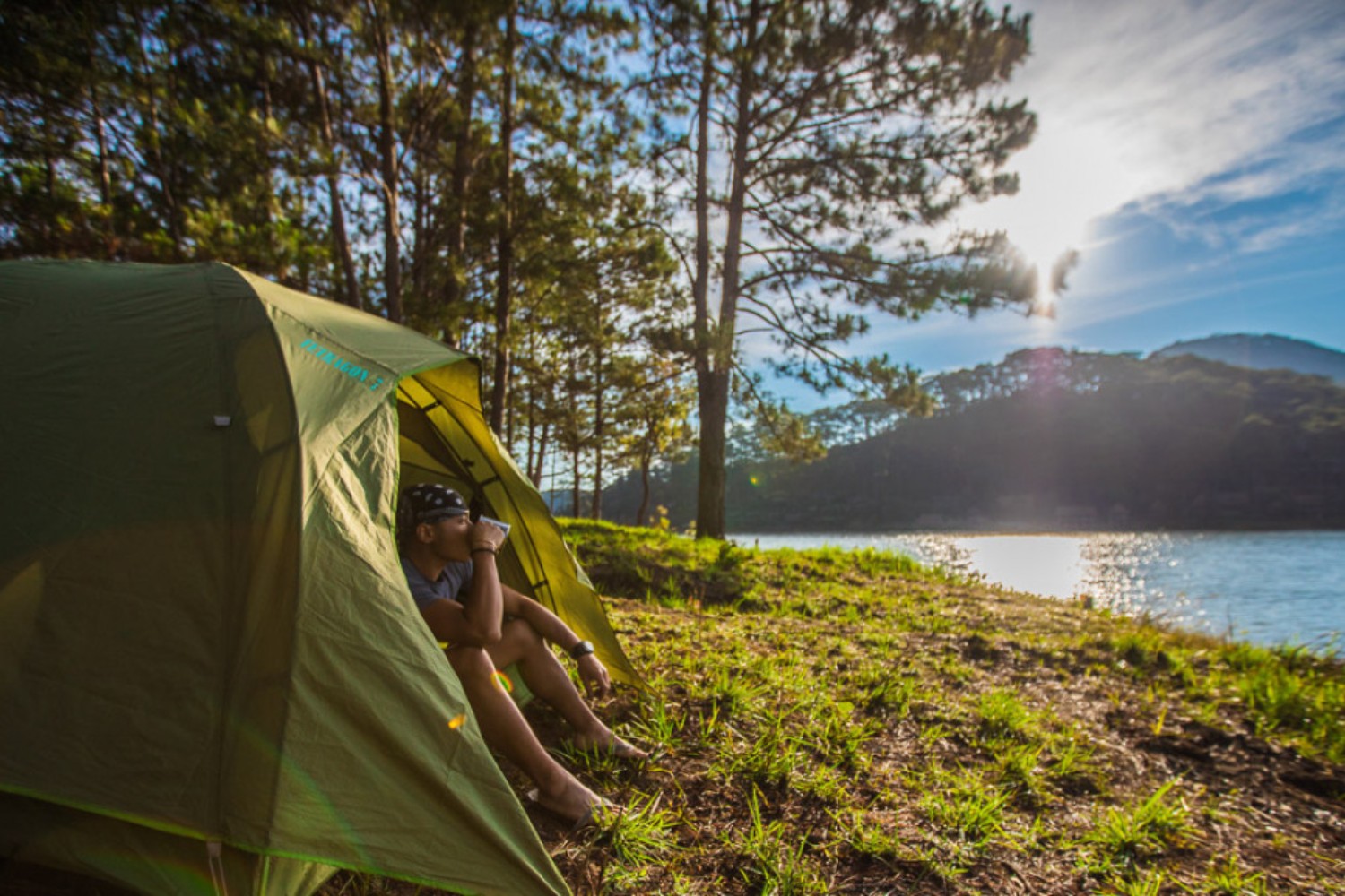 Camping at Tuyen Lam Lake